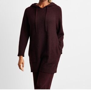 State of Day Women’s Hooded Sweater Dress Port Heather Purple M NWT